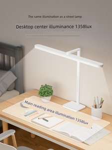 Ergonomic Lighting Student Desk Lamp, High-Brightness Full-Spectrum Eye-Protection Desk Lamp, Vertical Reading Desk Lamp