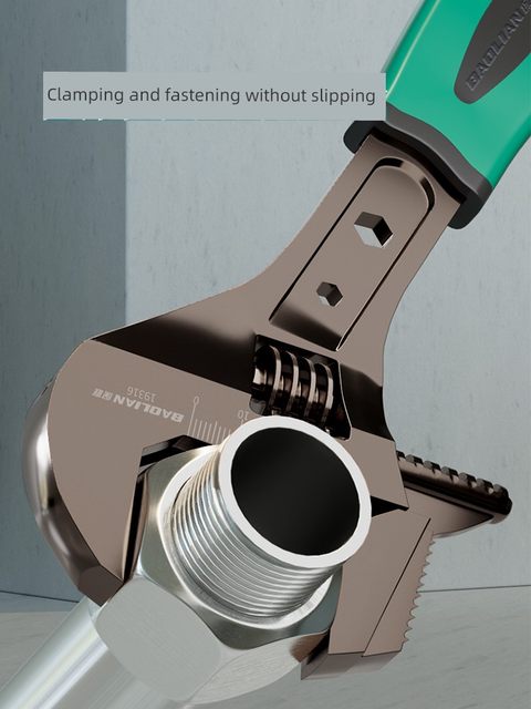 Baolian Black Nickel Moving Wrench Hardware Tool Multi-functional Quick Open-On-Open-On-On-On-On-Faced Touch Pipe Clamps