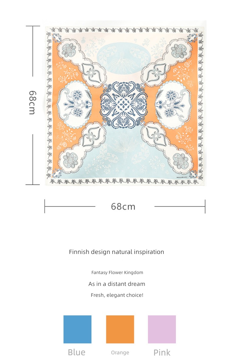 female Autumn and winter Scarf To Mom fashion real silk