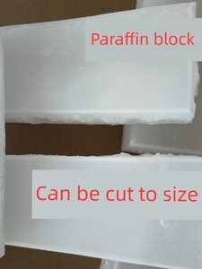 Paraffin Wax Blocks for Industrial Use, White Wax Solid No. 58, Fully Refined Paraffin for Lubrication, Sealing, Electro