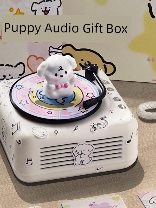 Line Art Puppy Bluetooth Speaker for Boys, Children's Day Gift for Girls, Practical Birthday Gift for Girlfriends
