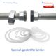 Lift joint gasket lift joint gasket one inch 6 minutes 1 oil 50 silicone gasket 32 water pipe 40 galvanized swing knot sealing ring