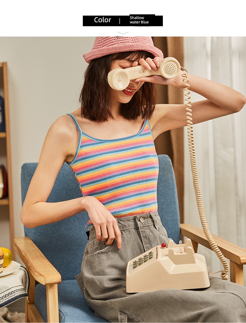 Tang Shi Inner lap Wear out sexy knitting camisole vest