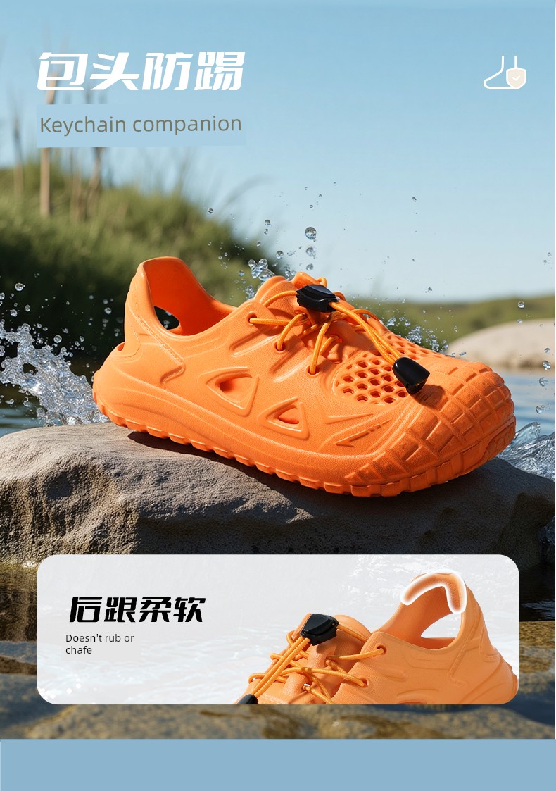 Tyrannis Children's Clogs, Outdoor Sandals, Water Shoes, Cool Shoes for Boys and Girls, Camping Shoes, Slippers — 5