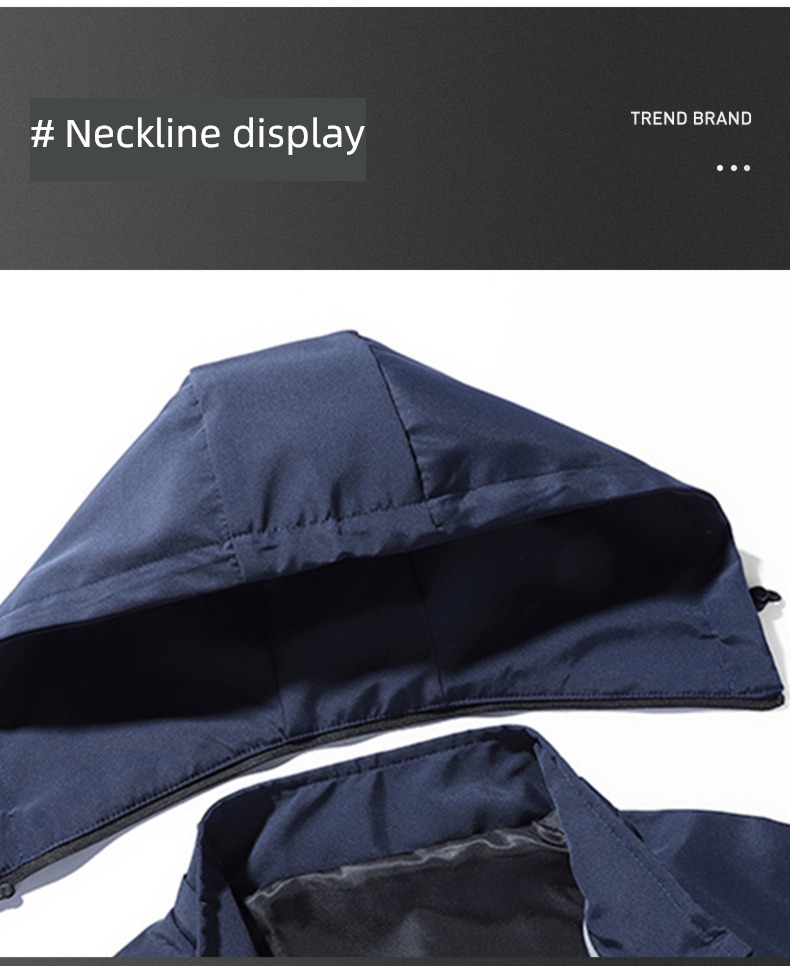 Spring and Autumn removable Hat easy man Jacket