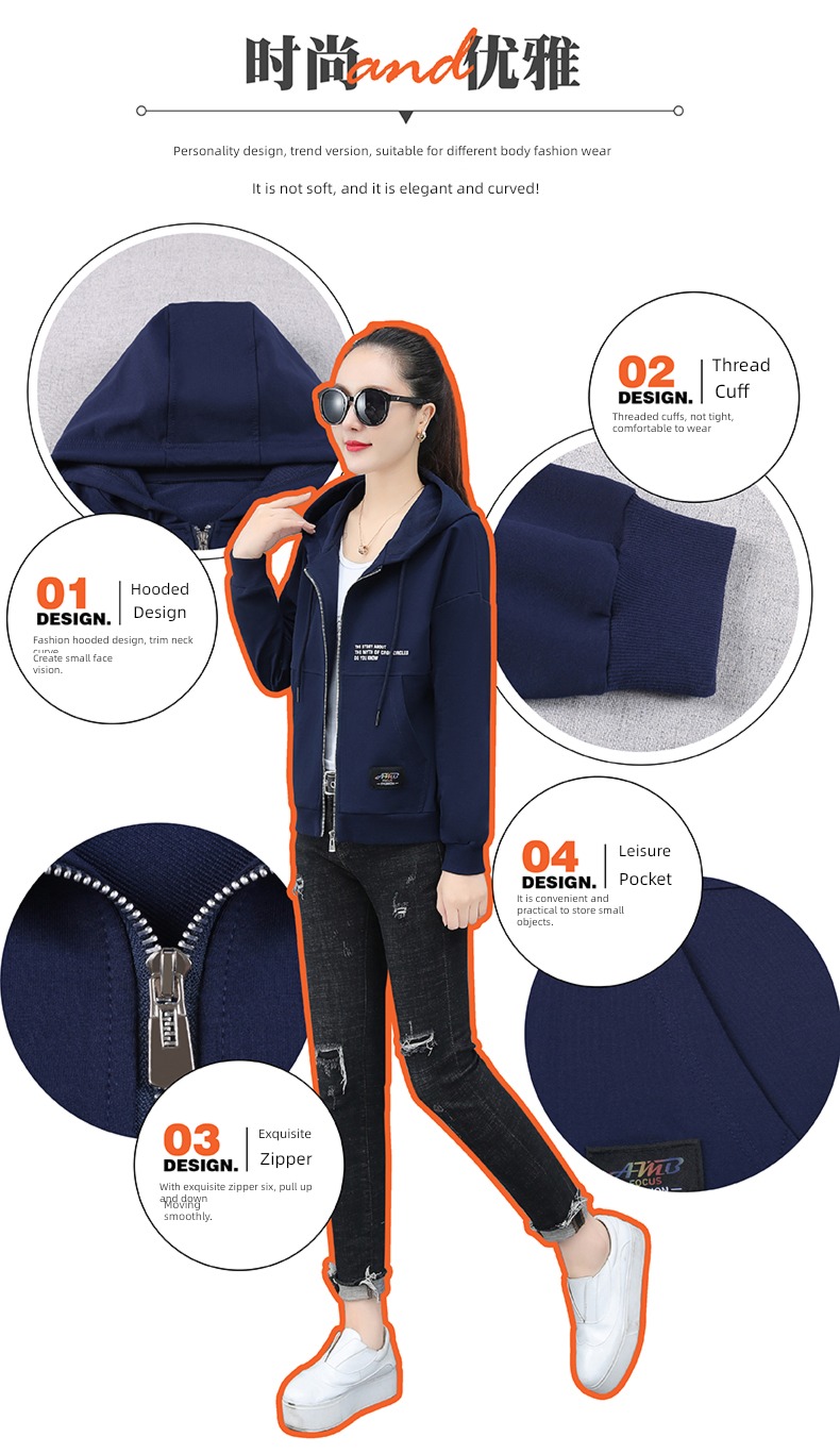 fashion Woodpecker leisure time stand collar mom short coat