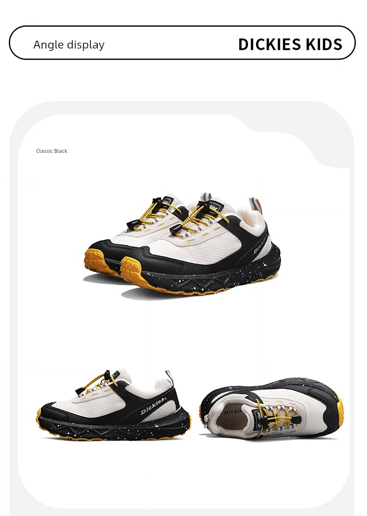 Dickies Medium and Large Children's Sports Shoes for Boys and Girls 2026 Autumn New Children's Height-Increasing Non-Slip Casual Running Shoes — 24