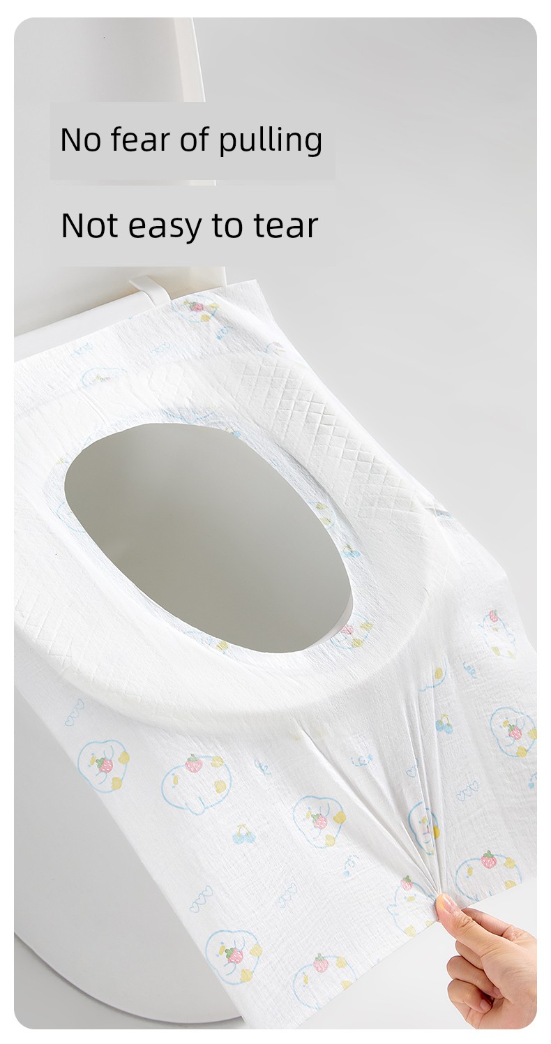 October Crystal Disposable Waterproof Toilet Seat Cover for Pregnant Women, Travel Portable Hotel Toilet Non-Woven Fabric Seat Pad Paper — 11