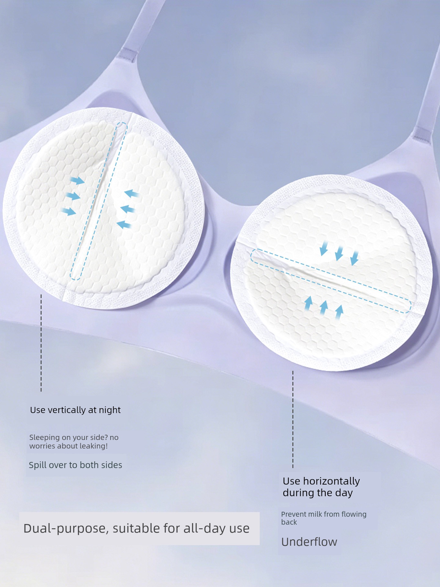 Org. Mama Anti-Overflow Breast Pad Disposable Maternity Breastfeeding Leak-Proof Nursing Breast Pad Spill Prevention Breast Pad Handy Gadget Ultra-Thin — 2