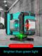 Level meter high-precision strong light thin line laser infrared outdoor special red light 12-line rainbow machine three-color machine