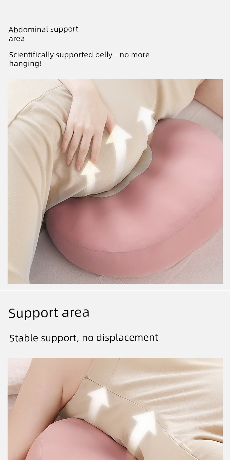 Babywatch Pregnancy Pillow Side Sleeping Pillow Waist Support Side Sleeping Pillow Belly Support Pregnancy Sleep Aid Special Gift — 9