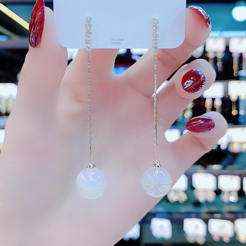 mermaid  round face Simple and versatile Mirage Pearl Earrings