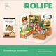 Ruole Super World Hut Store Milk Tea Shop Kitchen Living Room Girls Birthday Gift Diy Hut Assembly