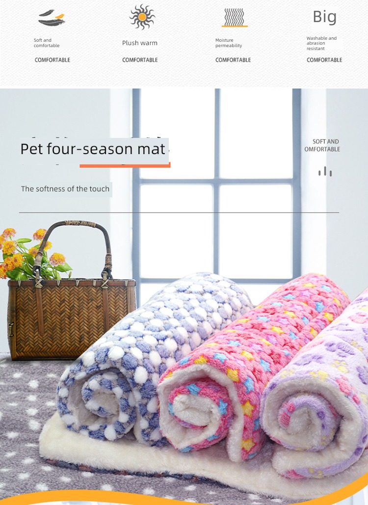 rabbit Autumn and winter keep warm Cat and dog currency Cushion Pets