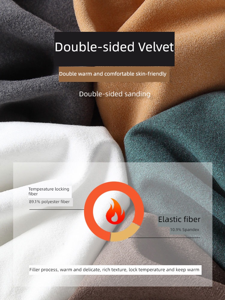 two-sided Derong Long sleeve thickening Autumn clothes keep warm Undershirt