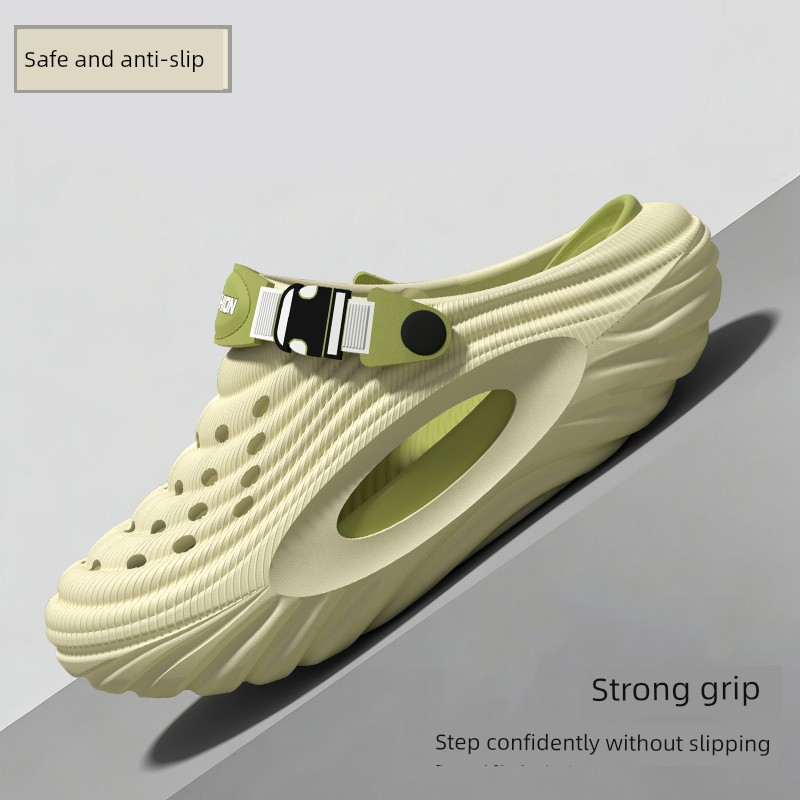 Children's Croc Shoes Boys 2026 New Summer Youth Beach Non-Slip Sandals for Older Kids Boys' Outdoor Wear — 5