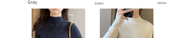 Half high collar Big size Self-cultivation sweater Korean version Versatile Condom