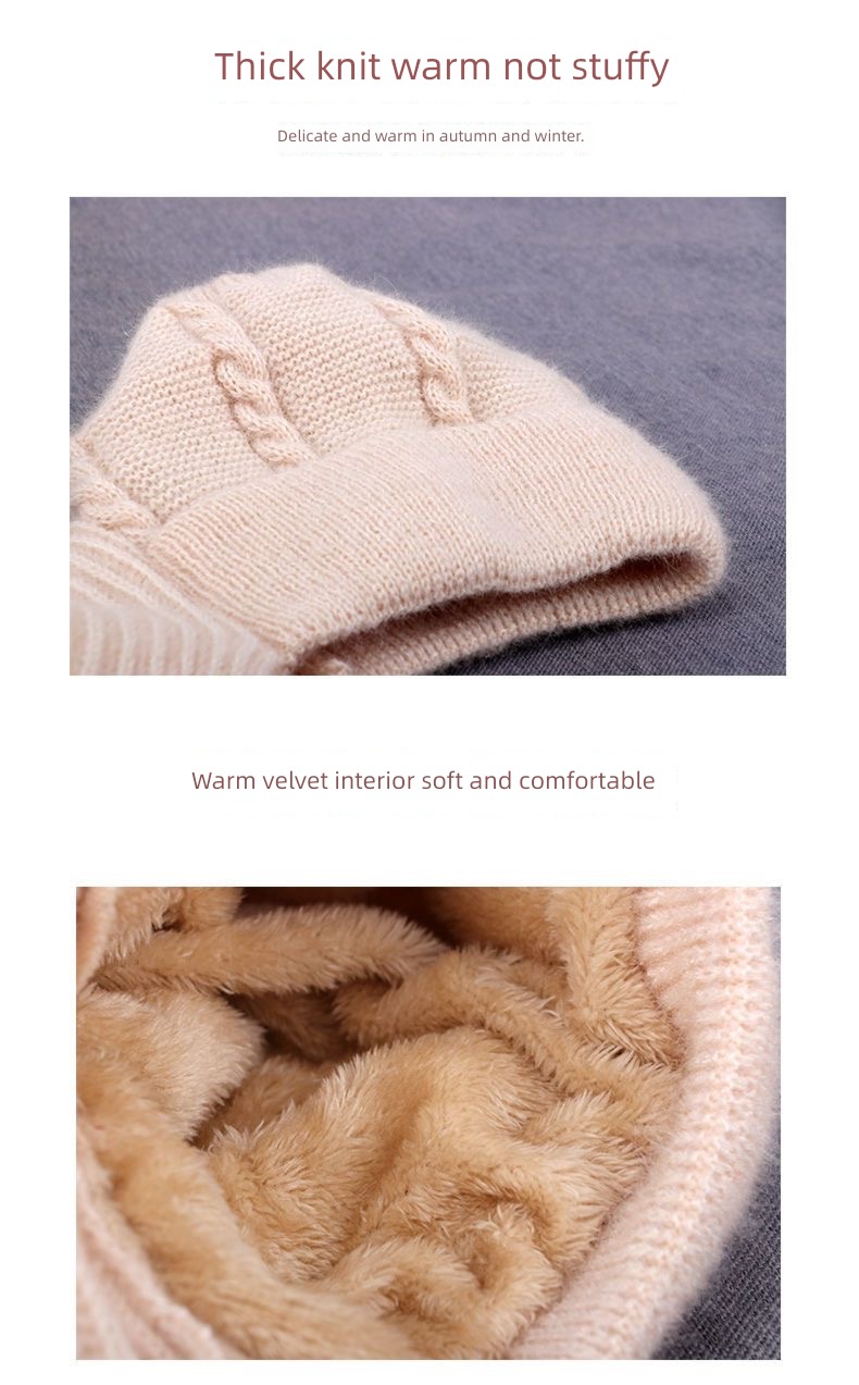 winter female scarf one squirrel Snow cap thickening