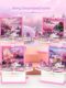 3D three-dimensional book folding explosive bomb book keychain dream paradise pastoral wooden house couple unzipped toys and schoolbag pendant