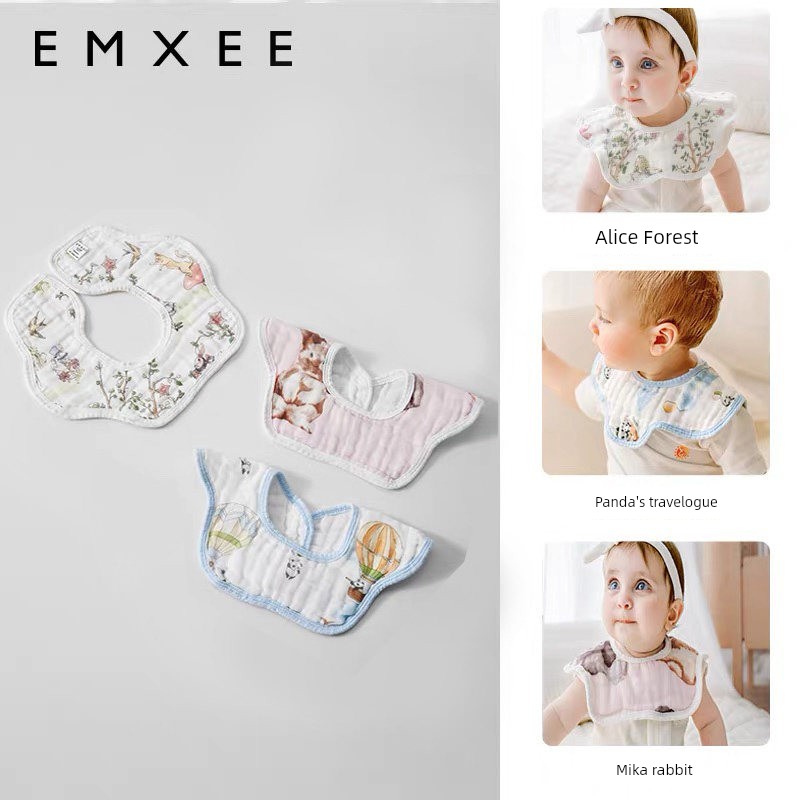 [Tang Yixin Recommend] Xiaoxi Baby Saliva Towel Newborn Small Bibs Children's Neckerchief Baby Waterproof Bib — 2