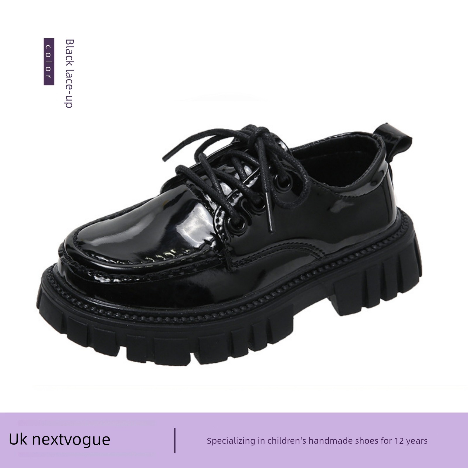 Black Leather Shoes for Girls, Academy Style, Suitable for Pairing with Skirts, Soft-Soled Performance Shoes, Thick-Soled Height-Increasing Summer Shoes — 5