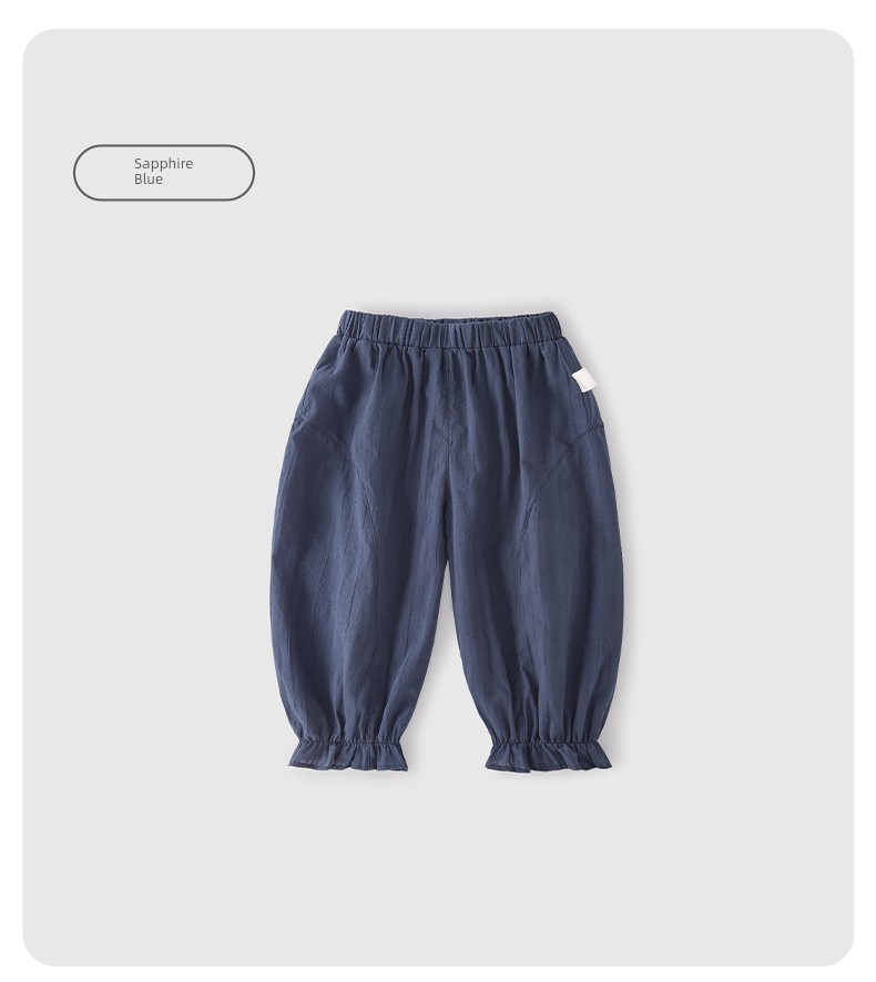 Jellybaby Girls' Pants Summer Thin Style 2026 New Casual Long Pants for Small Children Loose Baby Anti-Mosquito Pants — 52