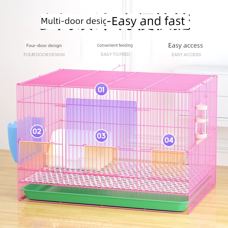 兔籠超大自由空間寵物兔子盧丁雞籠子超大號室內家用養殖專用窩屋 (6.1折)