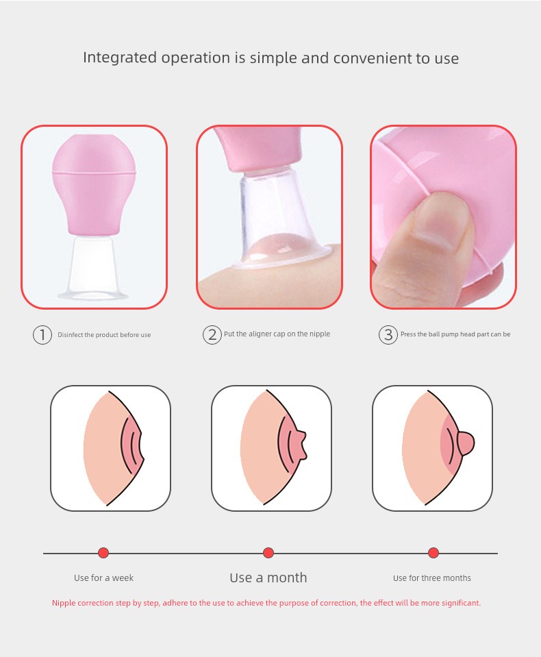 Nipple Brace Young Adult Nipple Depression Flat Short Traction Device Suction and Pulling Nipple Correction Subsidence Manual Pregnant Women — 12