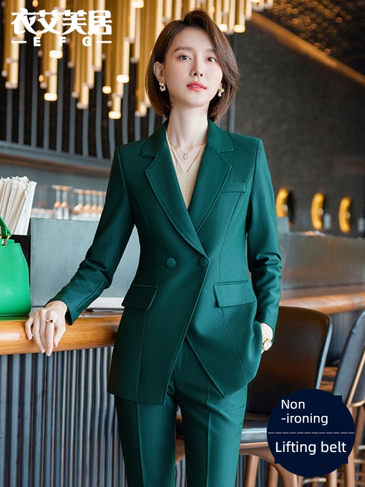 loose coat female Autumn and winter interview temperament suit loose coat