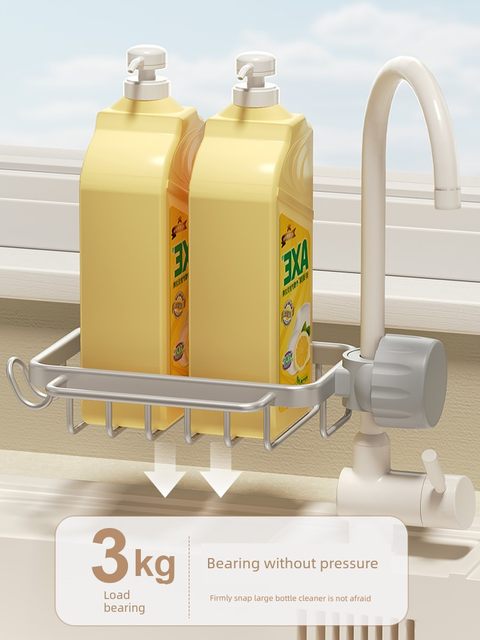 Faucet storage rack kitchen sink sink storage rack household sponge rag dish cloth drain rack drain rack hanging basket