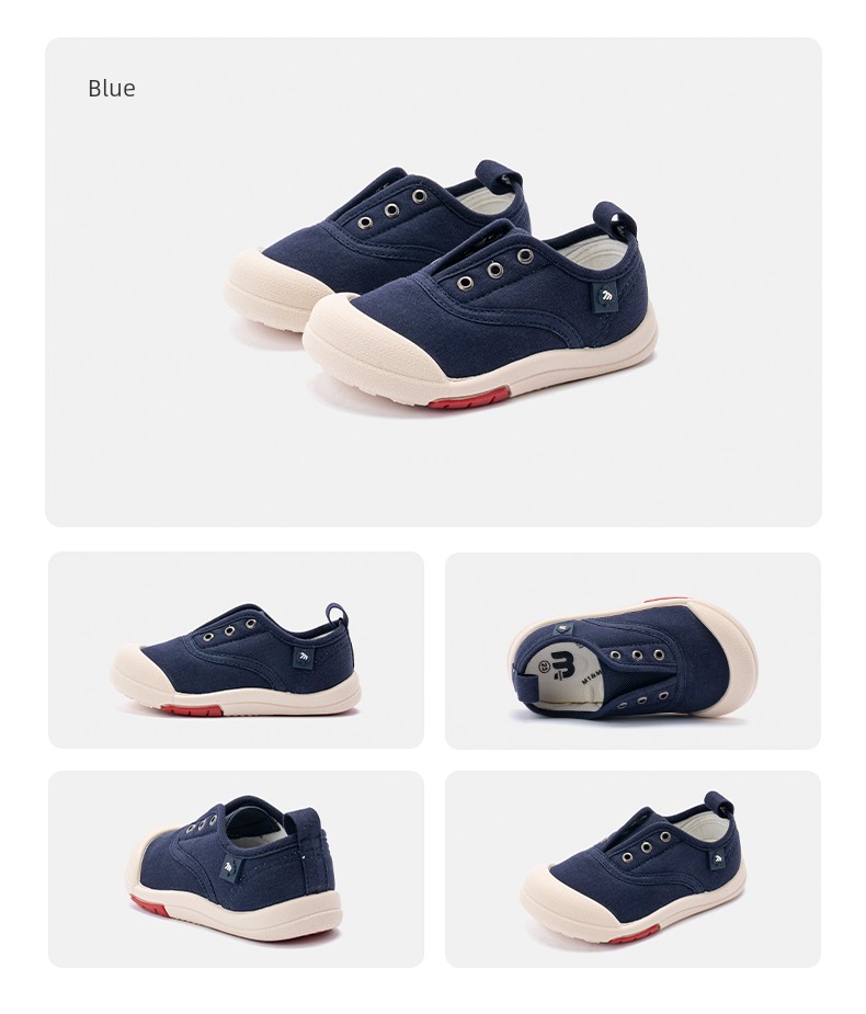 M1M2 Kidsren's Canvas Shoes 2026 Autum New Versatile Casual School Shoes for Boys and Girls Lightweight Non-Slip Indoor Shoes — 16