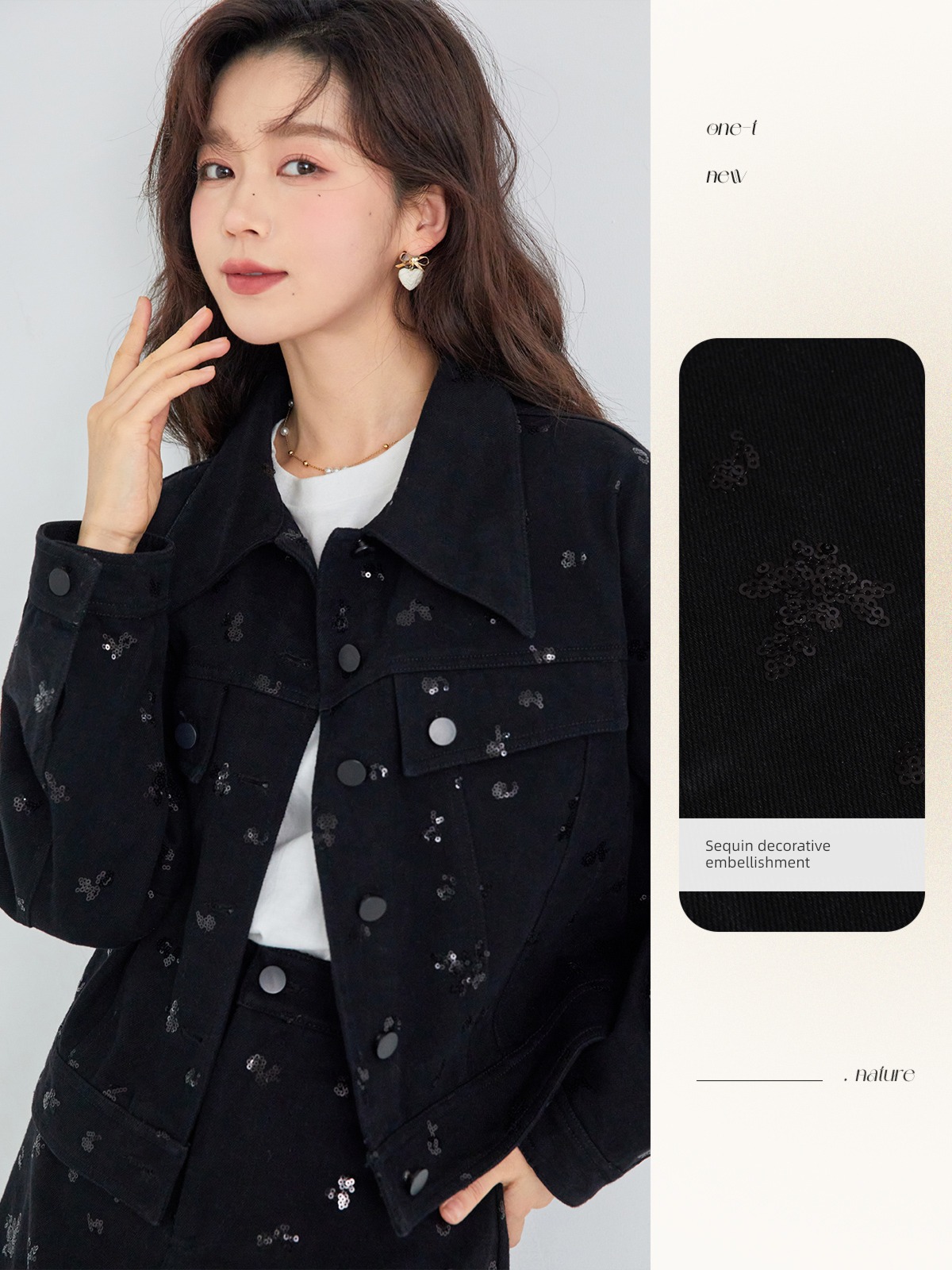 Fan rabbit Advanced sense cowboy Skirt  female suit Sequins