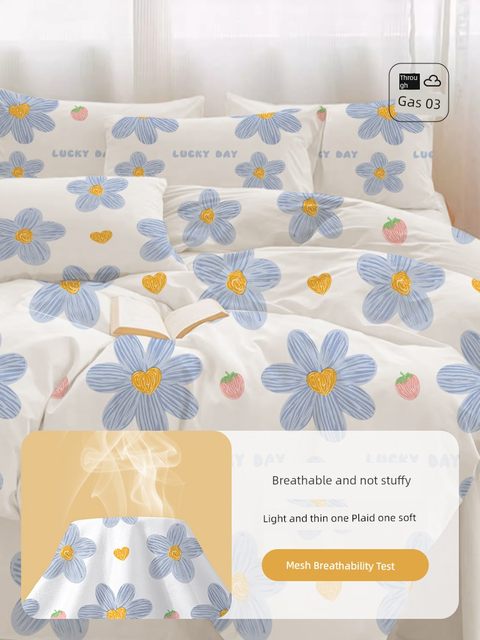 Disposable bed sheets, quilt covers, pillowcases, portable travel hotel train sleeper, double four-piece set, travel supplies, quilt covers