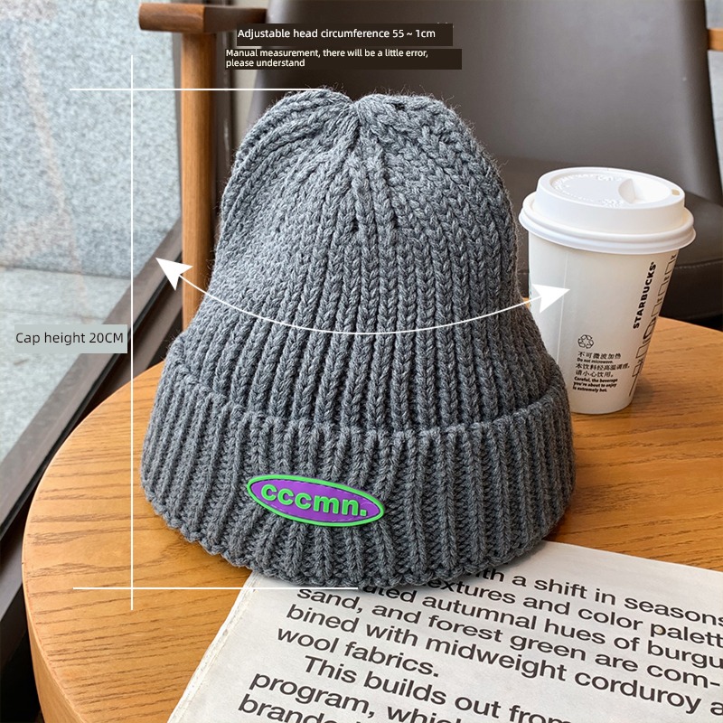 solar system female Autumn and winter student cone top lovers Knitted hat