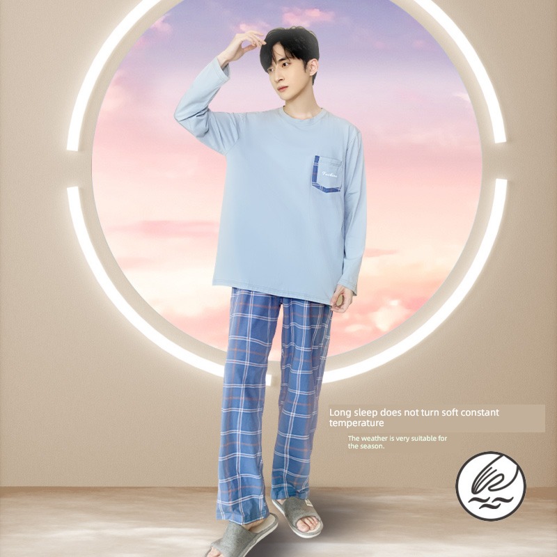 Palace Butterfly male pure cotton teenagers Leisure simplicity pajamas