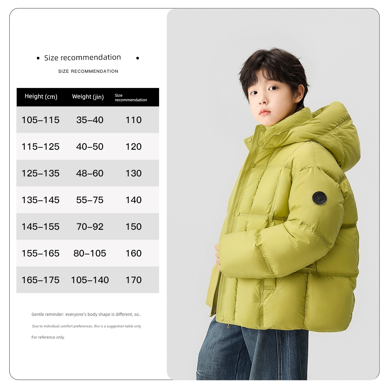 Zuoxi Children's Clothing Boys' down Jacket Winter Warm 2026 New Model Kids' Triple-Protection Thermal Storage Puffer Jacket for Older Children — 6