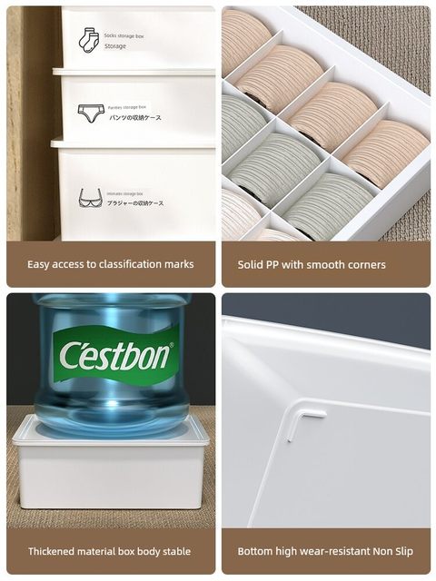 Sock storage box Wardrobe Sock storage artifact Socks sorting box Drawer storage box