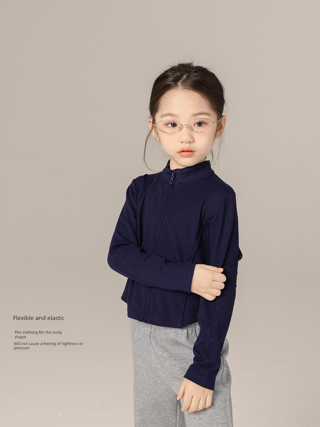 Yiqiuma Girls' 2026 Autumn New Sporty Zipper Short Jacket for Older Children, Slim Fit, Fashionable and Stylish — 2