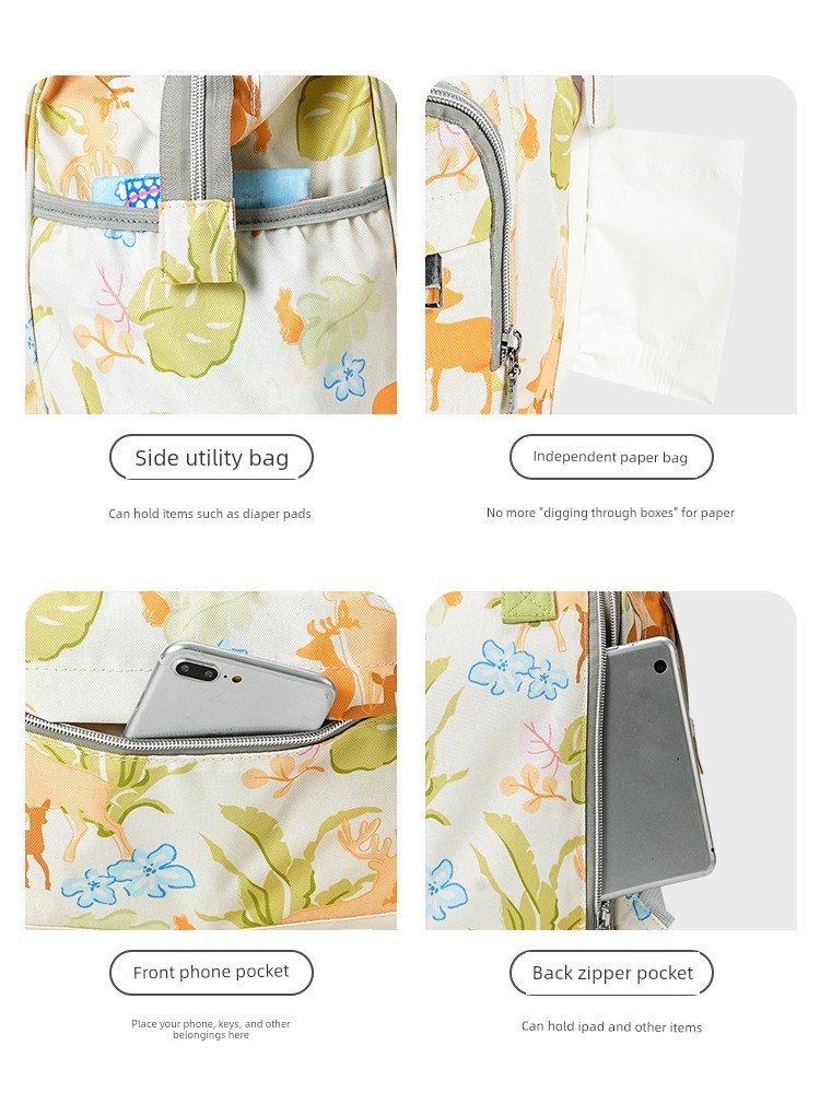 Jq Jingqi Mommy Bag: Lightweight, Stylish, Large-Capacity, Multifunctional New Model Backpack for Mother and Baby Outings — 2