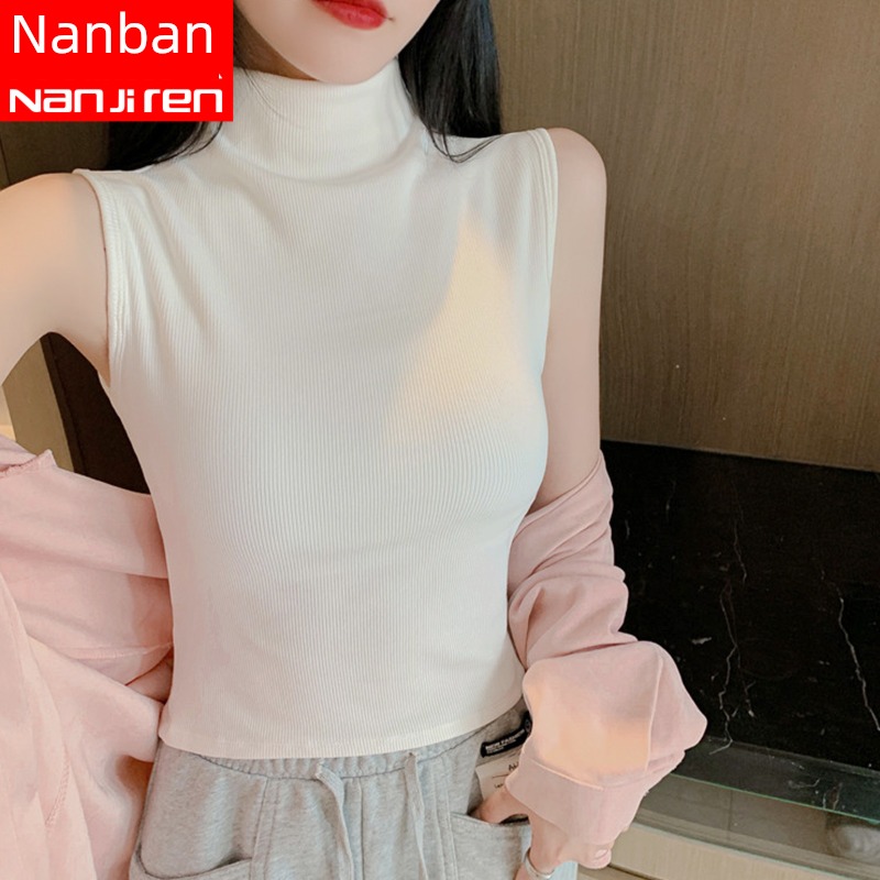 keep warm Underwear Sleeveless T-shirt With chest pad Undershirt