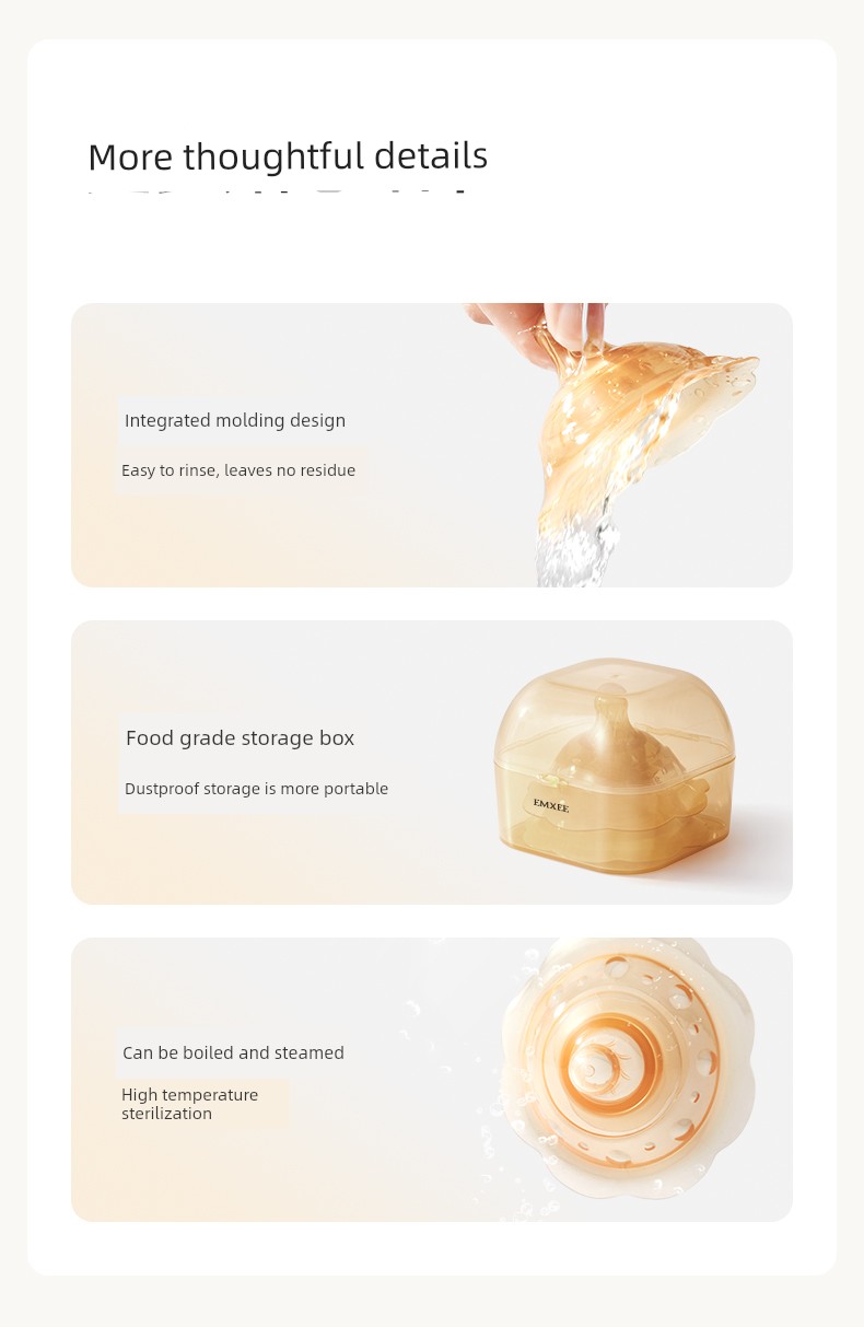 Manxi Ultra-Thin Nursing Shield, a Breastfeeding Aid, Nipple Protection Cover for Inverted Nipples, Large Nipple Imitation Nursing Nipple Shield — 11