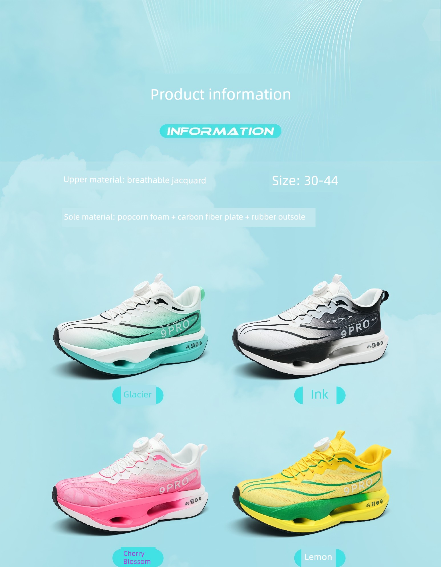 Red Rabbit 9 Pro Children's Shock-Absorbing Sports Shoes, New Autumn Model, Student-Specific Running Shoes, Button Running Shoes for Older Boys — 6