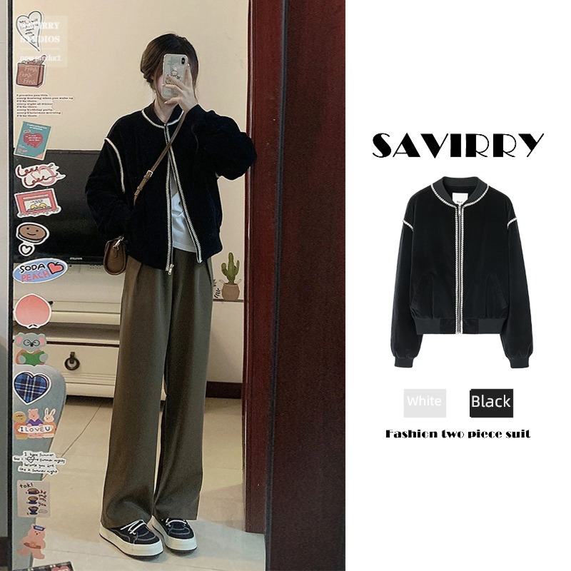 loose coat female Hot money Little fragrance pizex mlb