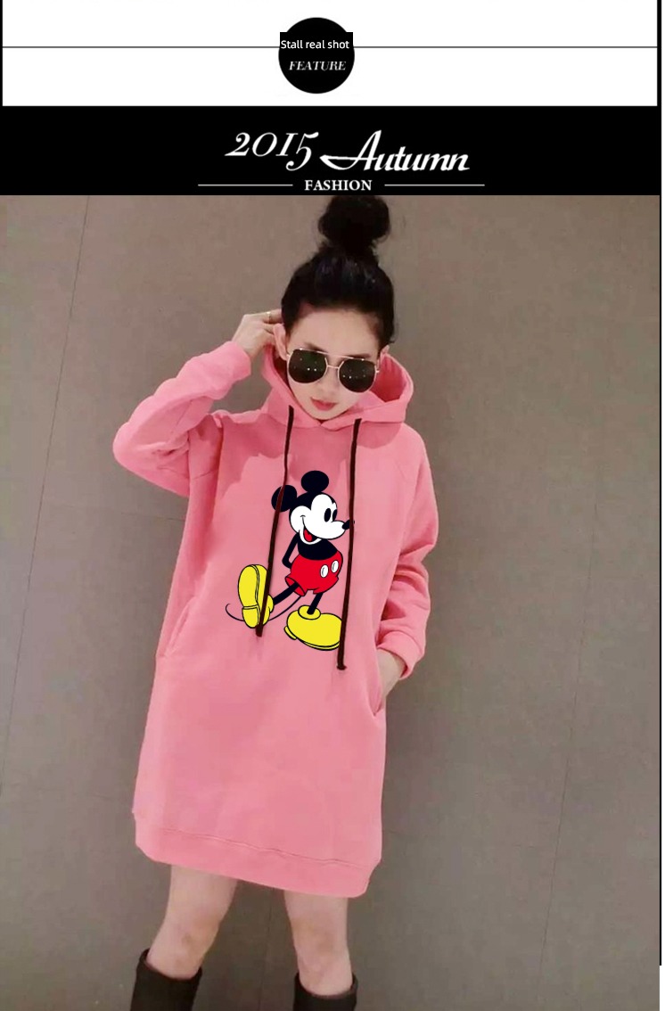 female Autumn and winter Korean version easy thickening Cap ins Sweater