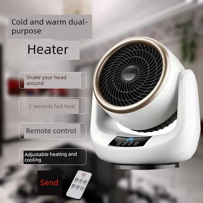 美國美規家用客廳取暖器 小型電暖爐 兩用暖風機 可旋轉定時 110V240V (8.3折)