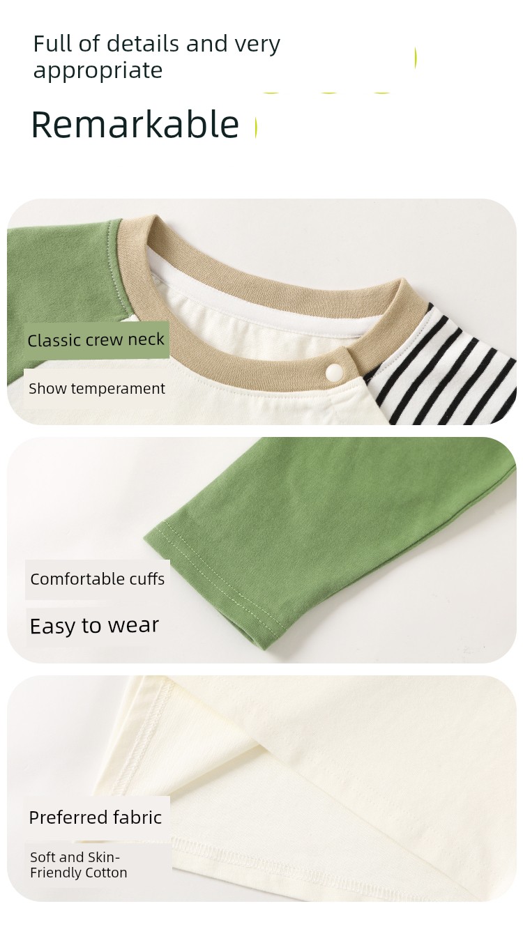Kaka Panda Children's Long-Sleeve T-Shirt for Boys, Autumn Outfit, Baby Spring and Autumn Clothing, Girls' Top, Base Shirt, Children's Clothing — 10
