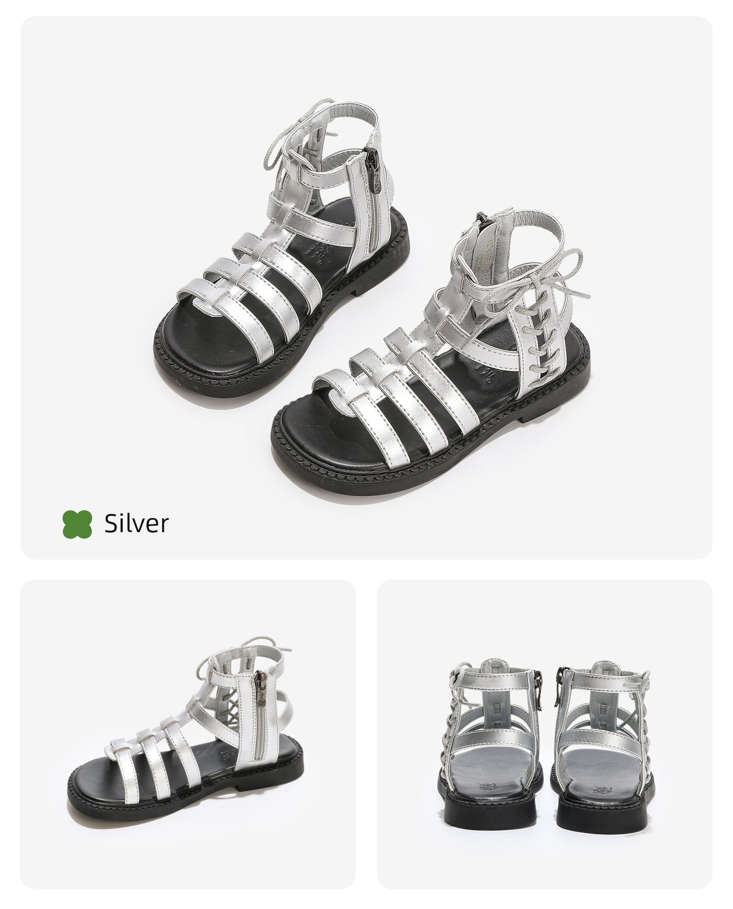 Girls' Sandals, Kidsren's Roman Shoes, 2026 New Models, Soft-Soled Shoes for Middle and Large Kidsren, Summer Shoes for Girls, Summer Shoes for Girls — 28