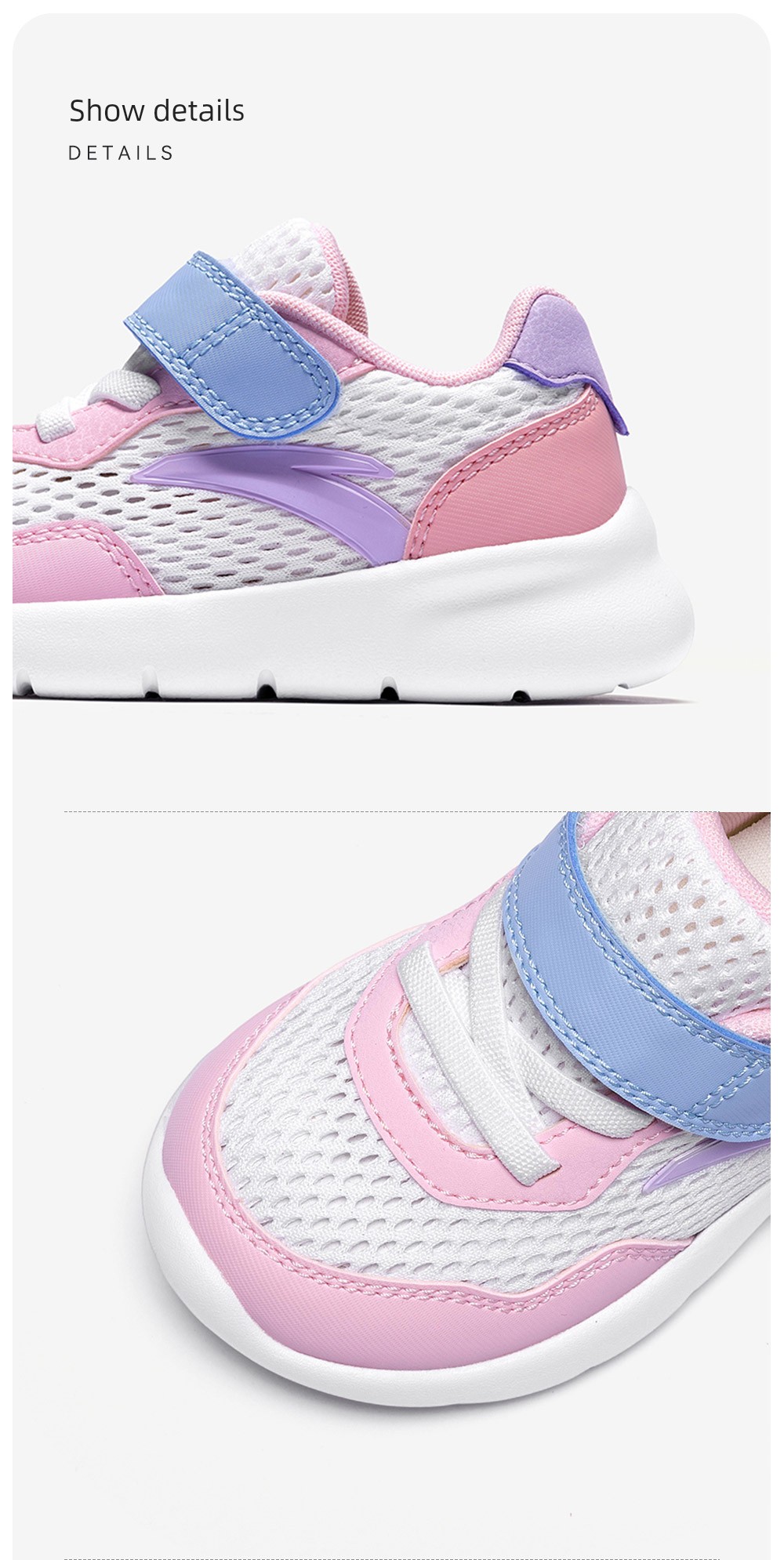 Anta Kidsren's Infant Running Shoes for Men and Women, 2026 New Spring and Summer Mesh Breathable Non-Slip Baby Toddler Shoes — 20