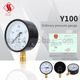 Shanghai Automation Instrument Factory 4 Y-100 ordinary pressure gauge Water pressure gauge Gas pressure gauge Steam pressure gauge