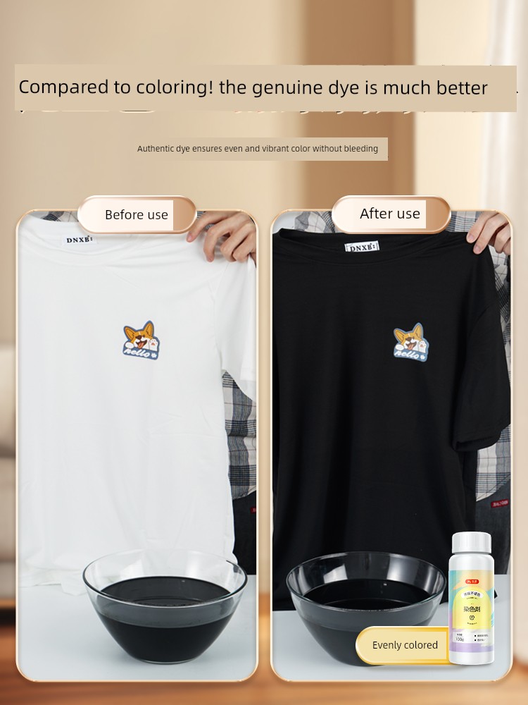 Flagship Store Genuine Dye Agent for Clothes, Black Dye That Doesn'T Fade, Pants Repair and Restoration, Fade Restoration Agent 2191